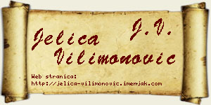 Jelica Vilimonović vizit kartica